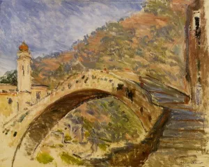 Bridge at Dolceacqua by Claude Monet - Oil Painting Reproduction