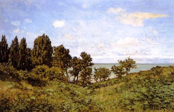 By the Sea by Claude Monet - Hand-Painted Oil Painting Reproduction