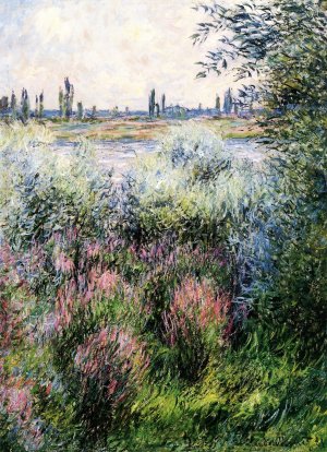 By the Seine, a Corner of the Bank by Claude Monet Oil Painting