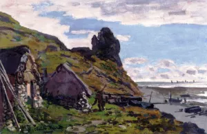 Cabins ar Sainte-Adresse by Claude Monet - Oil Painting Reproduction