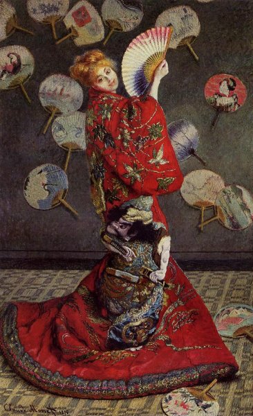 Main Product Photo of Camille Monet in Japanese Costume Painting by Claude Monet