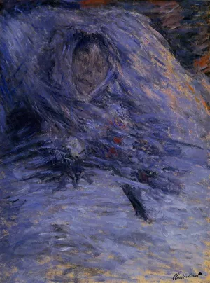 Camille Monet on Her Deathbed painting by Claude Monet
