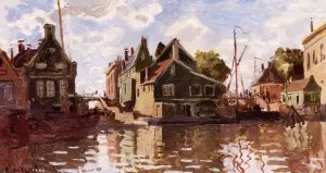 Canal in Zaandam painting by Claude Monet
