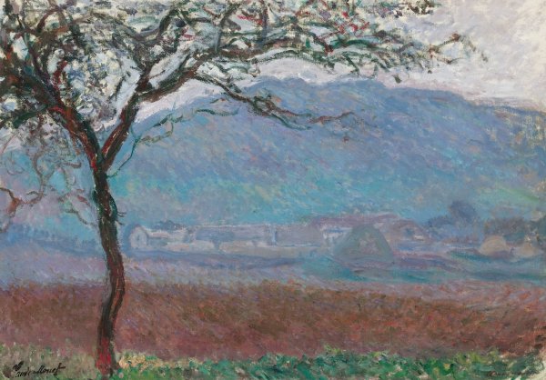Main Product Photo of Champ a Giverny  Painting by Claude Monet