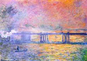 Charing Cross Bridge 3 by Claude Monet - Oil Painting Reproduction