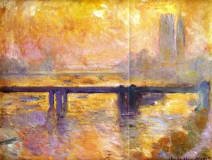 Charing Cross Bridge 5 by Claude Monet - Oil Painting Reproduction