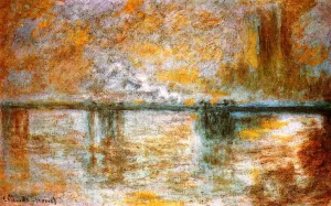 Charing Cross Bridge 6 by Claude Monet - Oil Painting Reproduction