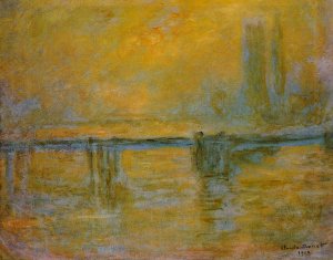 Charing Cross Bridge, Fog by Claude Monet Oil Painting
