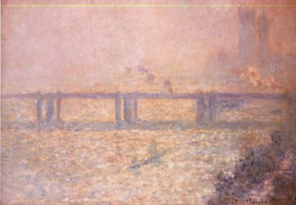 Charing Cross Bridge, London by Claude Monet - Hand-Painted Oil Painting Reproduction