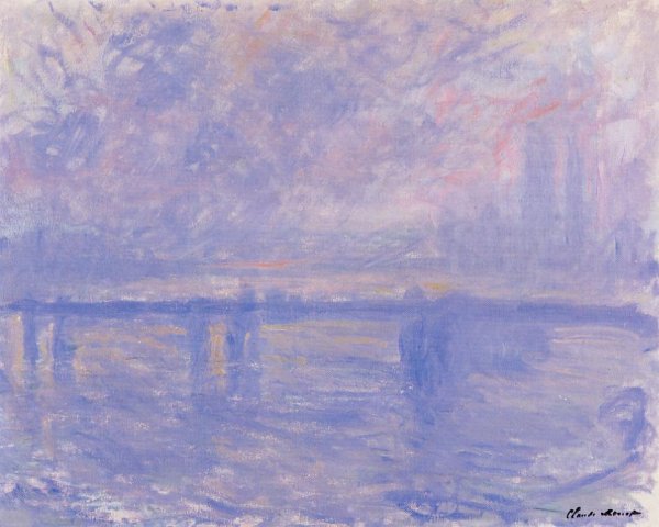 Main Product Photo of Charing Cross Bridge Painting by Claude Monet