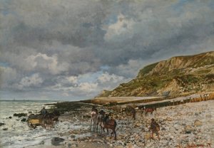 Chevaux a La Pointe De La Heve by Claude Monet Oil Painting