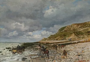 Chevaux a La Pointe De La Heve by Claude Monet Oil Painting