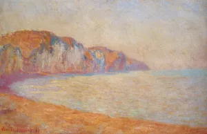 Cliff at Pourville in the Morning painting by Claude Monet