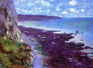Cliff Near Dieppe Oil painting by Claude Monet