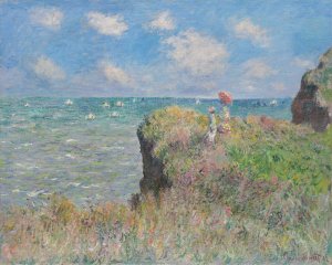Cliff Walk at Pourville by Claude Monet Oil Painting