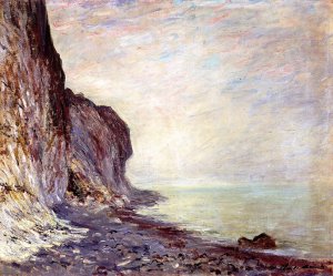 Cliff Oil painting by Claude Monet