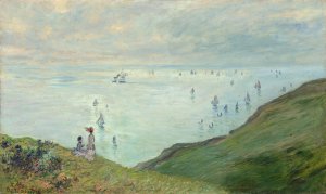 Cliffs at Pourville by Claude Monet Oil Painting