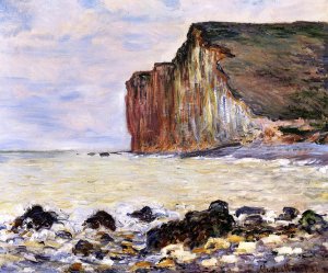 Cliffs of Les Petites-Dalles Oil painting by Claude Monet