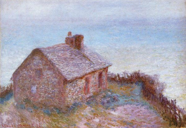 Main Product Photo of Customs House at Varengaville Painting by Claude Monet