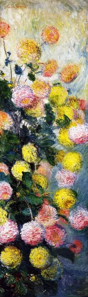 Dahlias II by Claude Monet - Oil Painting Reproduction