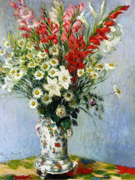 Main Product Photo of Daisies Painting by Claude Monet