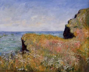 Edge of the Cliff, at Pourville by Claude Monet Oil Painting