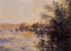 Evening Effect of the Seine Oil painting by Claude Monet