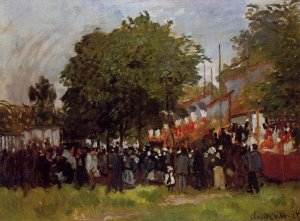 Fete at Argenteuil by Claude Monet Oil Painting