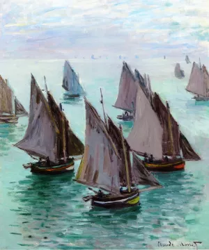 Fishing Boats, Calm Weather painting by Claude Monet