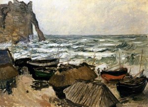 Fishing Boats by Claude Monet Oil Painting