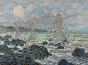 Fishing nets at Pourville by Claude Monet Oil Painting