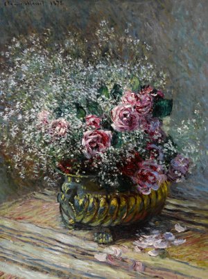 Fleurs dans un pot by Claude Monet Oil Painting