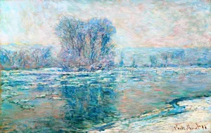 Floating Ice on the Seine by Claude Monet Oil Painting