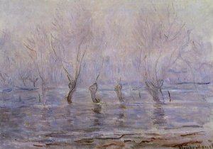 Flood at Giverny by Claude Monet Oil Painting