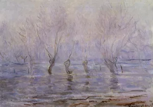 Flood at Giverny painting by Claude Monet