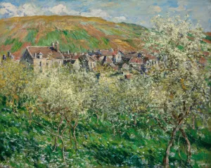 Flowering Plum Trees by Claude Monet Oil Painting