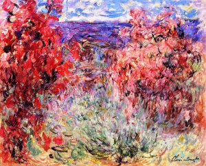 Flowering Trees Near the Coast by Claude Monet Oil Painting