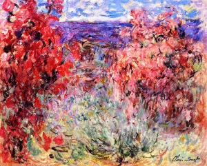 Flowering Trees Near the Coast by Claude Monet - Oil Painting Reproduction
