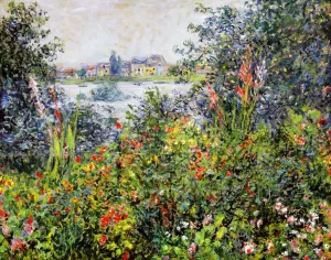 Flowers at Vetheuil Oil painting by Claude Monet