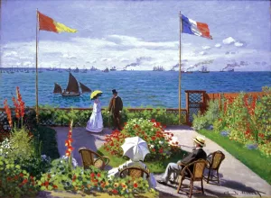 Garden at Sainte-Adresse by Claude Monet Oil Painting