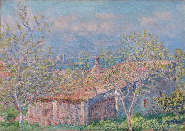 Gardener's House at Antibes  by Claude Monet - Hand-Painted Oil Painting Reproduction