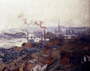General View Of Rouen From St. Catherine's Bank by Claude Monet Oil Painting