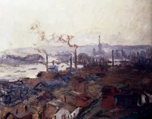 General View Of Rouen From St. Catherine's Bank by Claude Monet - Oil Painting Reproduction
