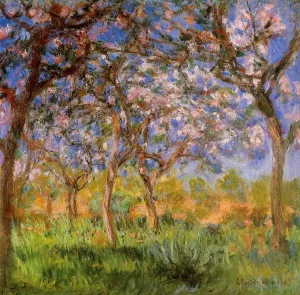 Giverny in Springtime by Claude Monet - Oil Painting Reproduction
