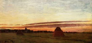 Grainstacks at Chailly at Sunrise by Claude Monet Oil Painting