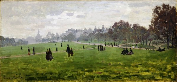 Green Park, London by Claude Monet - Hand-Painted Oil Painting Reproduction
