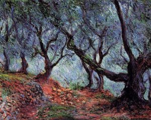 Grove of Olive Trees in Bordighera Oil painting by Claude Monet