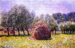 Haystack painting by Claude Monet