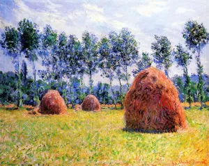 Haystacks at Giverny by Claude Monet Oil Painting