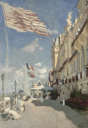 Hotel des Roches Noires. Trouville by Claude Monet Oil Painting